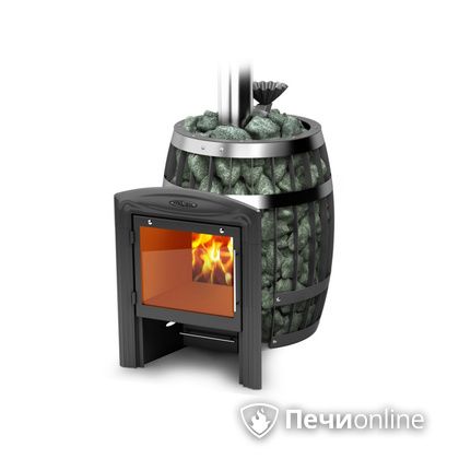 Дровяная банная печь TMF Саяны II Carbon Витра ЗК в Зеленограде