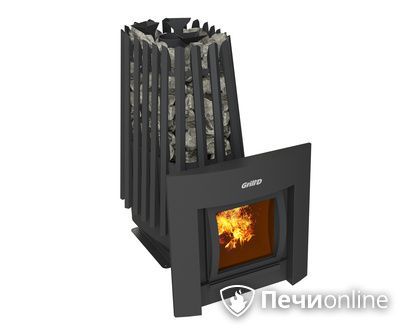 Дровяная печь-каменка GrillD Cometa Vega 350 window Max в Зеленограде