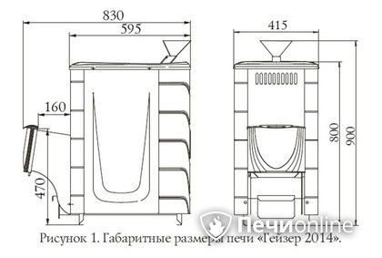 Дровяная печь-каменка TMF Гейзер 2014 Inox ДН КТК ЗК антрацит в Зеленограде