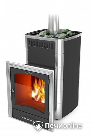 Дровяная банная печь TMF Калина II Inox БСЭ ТО антрацит НВ ПРН в Зеленограде