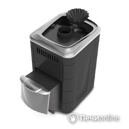 Дровяная банная печь TMF Гейзер Мини 2016 Carbon закрытая каменка нержавеющая дверь антрацит в Зеленограде