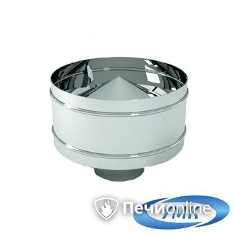 Дымоход УМК Оголовок с дефлектором D100х160 Н+Оц 0.5мм 0.5мм по воде в Зеленограде