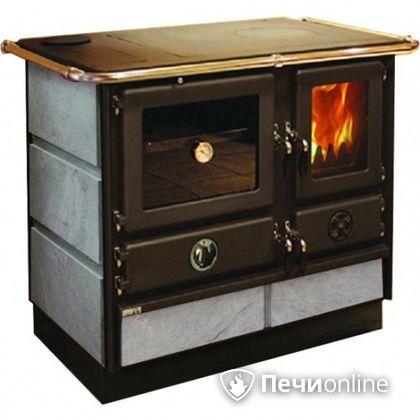 Отопительно-варочная печь MBS Thermo Magnum Stone L с теплообменником и духовым шкафом в Зеленограде