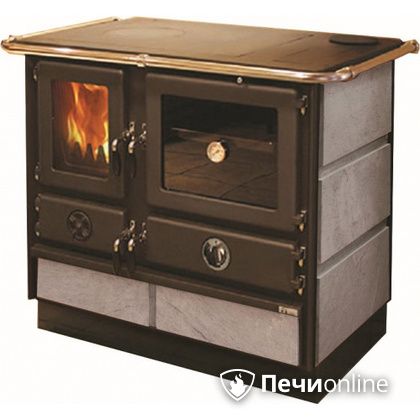 Отопительно-варочная печь MBS Thermo Magnum Stone R с теплообменником и духовым шкафом в Зеленограде