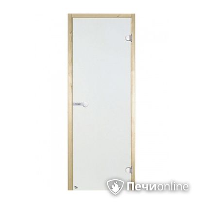 Дверь для бани Harvia Стеклянная дверь для сауны 8/19 коробка сосна сатин D81905M в Зеленограде